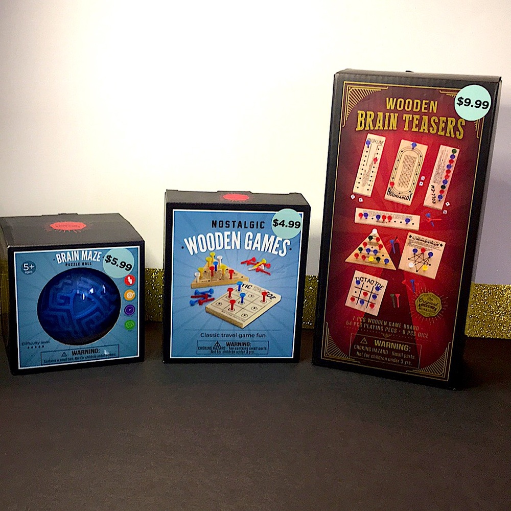 THE ORIGINAL FUN WORKSHOP 3 PIECE NEW GAMES